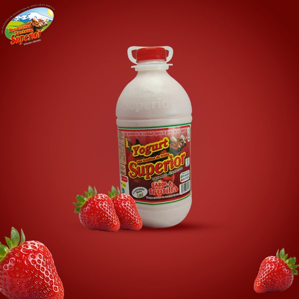 Yogurt de frutilla de 2 litros