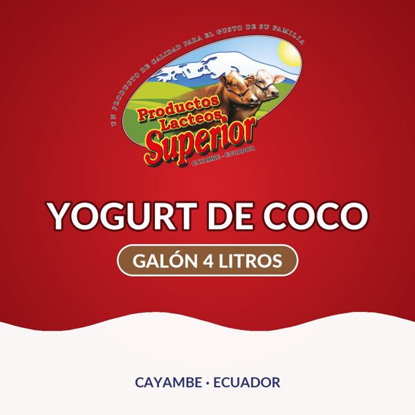 Yogurt de coco Galón