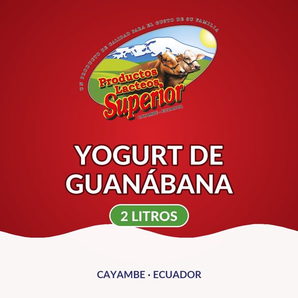 Yogurt de guanabana de 2 litros