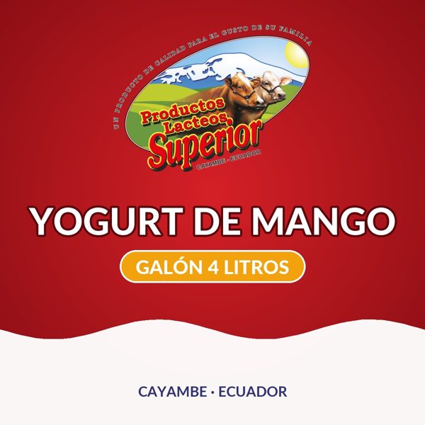Yogurt de mango Galón